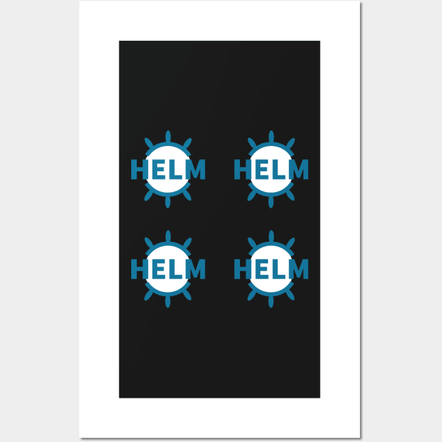 Helm Logotype - 4 pieces Wall Art by hipstuff